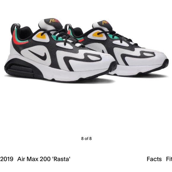 Nike air 200 shoes RASTA - Picture 2 of 6